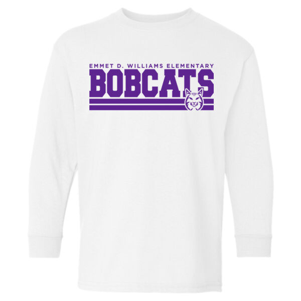 Gildan-Heavy Cotton Youth Long Sleeve T-shirt - Printed Logo Thumbnail