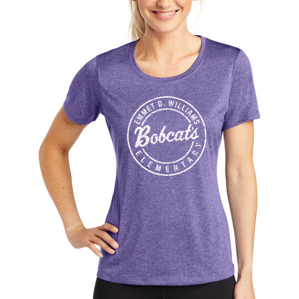 Sport-Tek® Ladies Heather Contender™ Scoop Neck Tee - Printed Logo Thumbnail