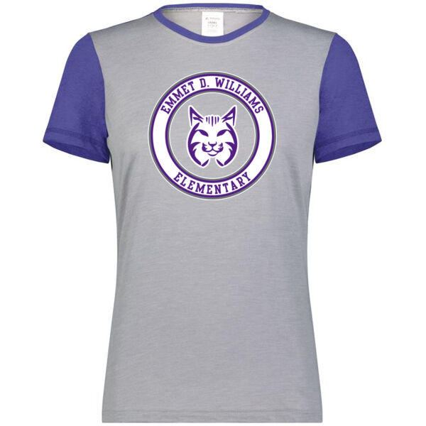 Augusta - Ladies Gameday Vintage Ringer Tee - Printed Logo Thumbnail