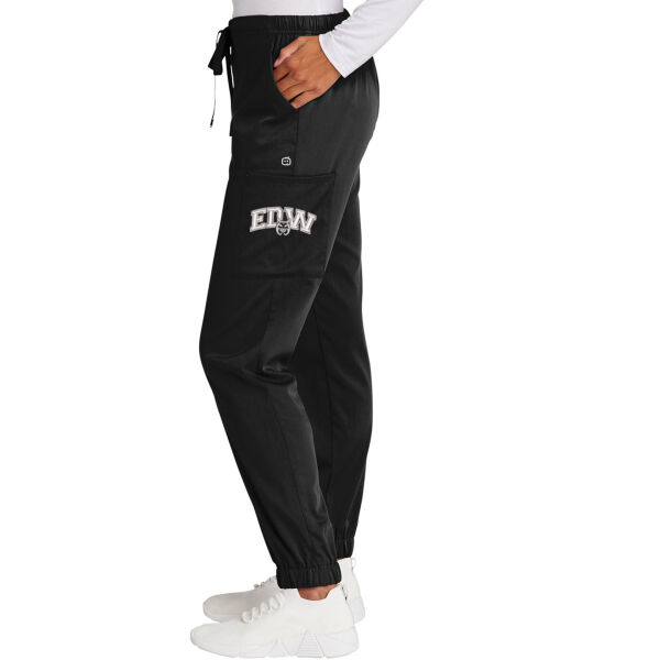Wink Womens Premiere Flex Jogger Pants - Embroidered Logo Thumbnail