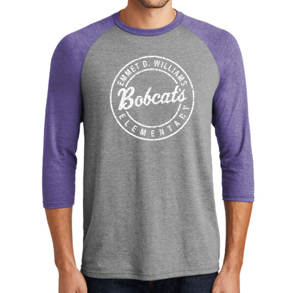 District ® Perfect Tri ® 3/4-Sleeve Raglan - Printed Logo Thumbnail