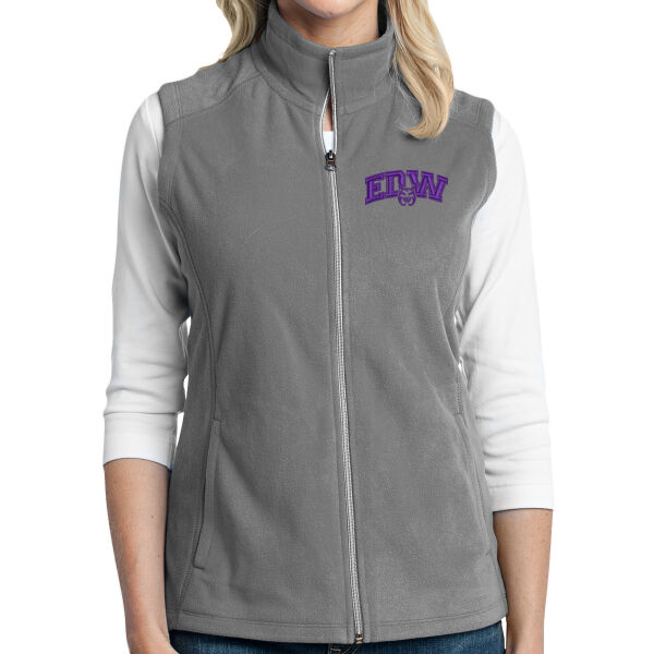 Port Authority® Women's Microfleece Vest - Embroidered Logo Thumbnail