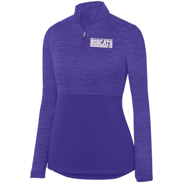 Augusta Sportswear - Ladies Shadow Tonal Heather 1/4 Zip Pullover - Embroidered Logo Thumbnail