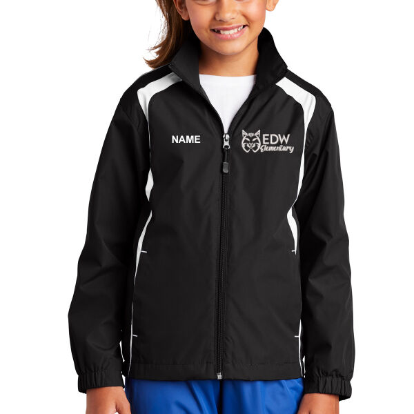 Sport-Tek Youth Colorblock Raglan jacket - Embroidered Logo **Add Name for $5! ** Thumbnail