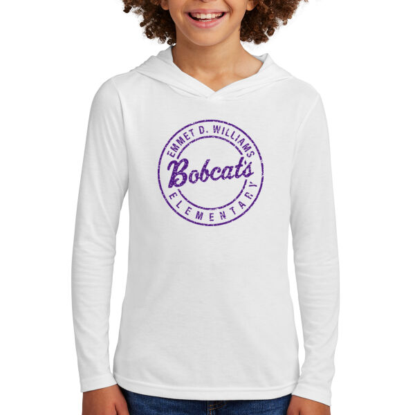 District Youth Perfect Tri Long Sleeve Hoodie - Printed Logo Thumbnail