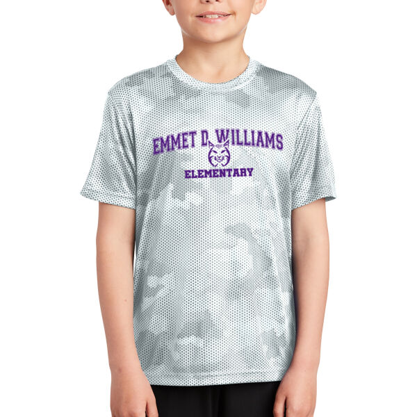 Sport-Tek Youth CamoHex Tee - Printed Logo Thumbnail