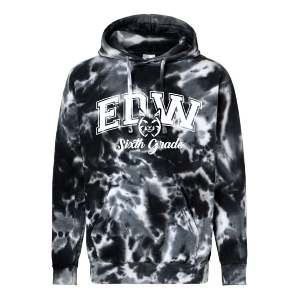 Colortone - Youth Tie-Dyed Hooded Sweatshirt - Printed Logo **Add Name For $5** Thumbnail