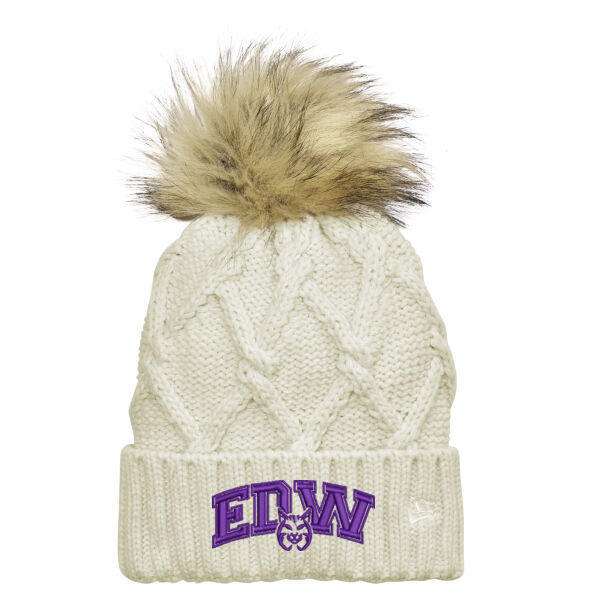 New Era ® Faux Fur Pom Beanie - Embroidered Logo Thumbnail