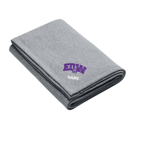 Port & Co™ Core Fleece Sweatshirt Blanket - Embroidered Logo **Add Name For $5** Thumbnail