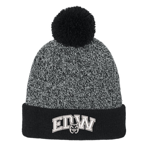 Sport-Tek® Halftime Heather Pom Beanie - Embroidered Logo Thumbnail