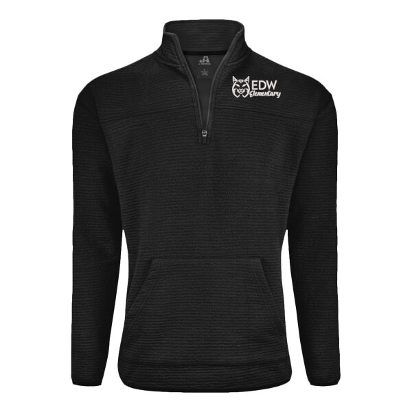 J. America - Unisex Pebble Fleece Quarter-Zip Pullover - Embroidered Logo Thumbnail