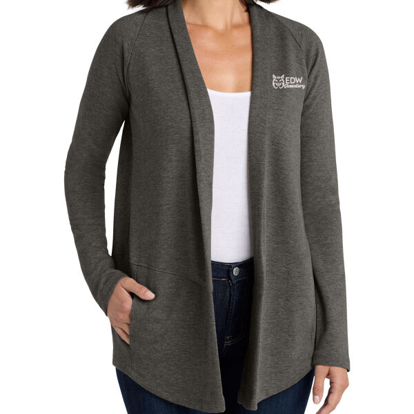 Port Authority® Women's Interlock Cardigan - Embroidered Logo Thumbnail