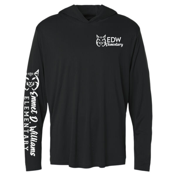 AllPro - Unisex Pro-Lock Performance Hooded Long Sleeve T-Shirt - Printed Logos Thumbnail