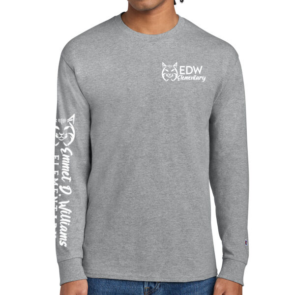 Champion® Jersey Long Sleeve Tee - Printed Logos Thumbnail