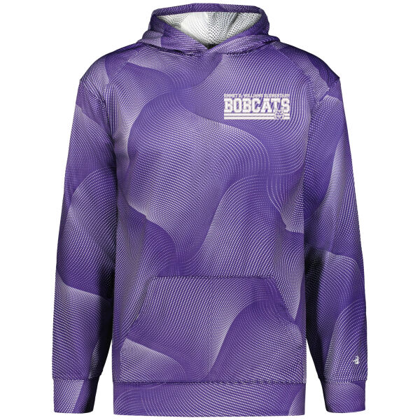 Badger Sport - Youth Wrap Fleece Hoodie - Embroidered Logo Thumbnail