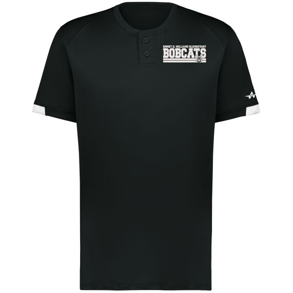 Alleson Athletic - Youth On the Rise Two-Button Baseball Jersey - Embroidered Logo Thumbnail