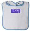 Infant Contrast Trim Terry Bib Thumbnail
