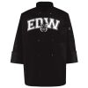 Ten Pearl Button Black Chef Coat Thumbnail