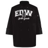 Ten Pearl Button Black Chef Coat Thumbnail